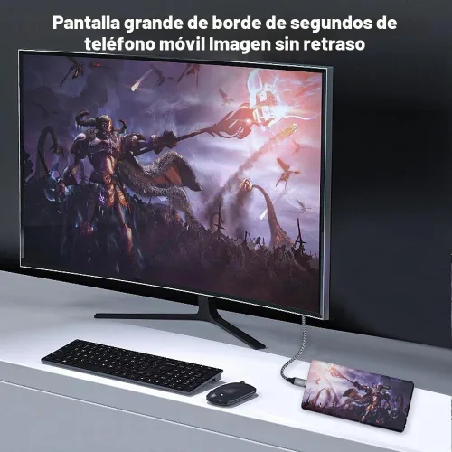 Vista 3 de Cable USB C a HDMI 2.1, 8K @60Hz 4K a 144Hz Thunderbolt 5/4 a HDMI, 6.6
