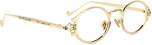 Vista 9 de Voogueme Lentes graduados retro ovalados dorados para mujer y hombre Callum GOM975597-01, talla M, Oro