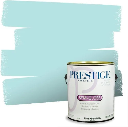 Vista 51 de PRESTIGE Pintura interior e imprimación en uno, salpicaduras acuosas, cáscara de huevo, 1 galón