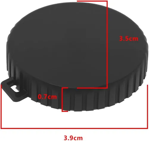 Vista 4 de Funda protectora de silicona para lente de cámara, 4 unidades, compatible con Osmo Action 5pro 4 3, color negro