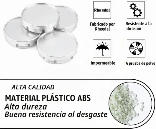 Vista 6 de 4 piezas de tapas centrales de 2.15 pulgadas para aros, compatibles con tapas centrales para aros de Ford Edge Escape Focus Fusion C-Max, reemplazo