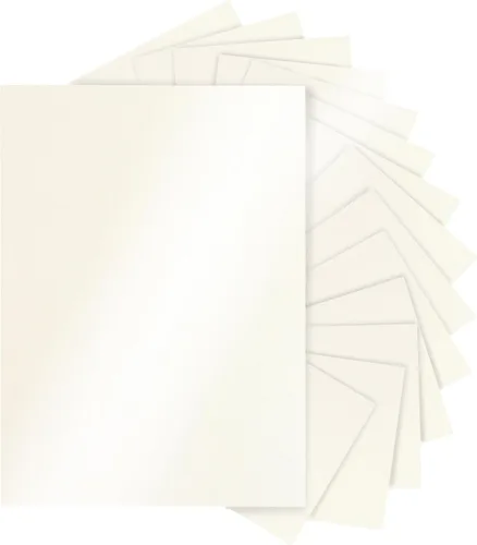 Vista 14 de Silunkia 28 hojas de cartulina negra brillante de 8.5 x 11 pulgadas, papel pesado de 250 gsm/92 libras, cartulina negra de construcción para hacer