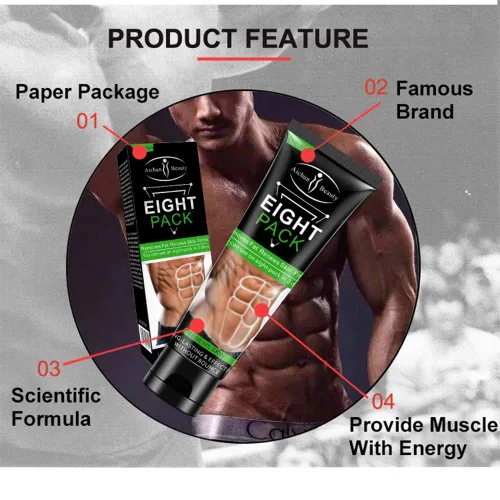 Vista 4 de AICHUN BEAUTY Paquete de ocho para hombres cintura fuerte Torso masculino líneas suaves prensa fitness vientre quemar grasa muscular quitar renueva