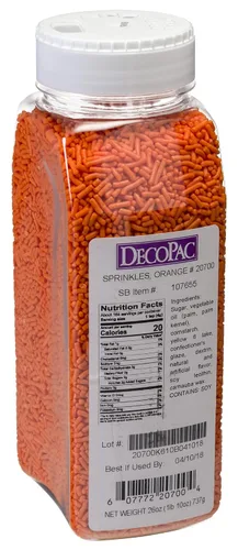 Vista 4 de DecoPac Black Sprinkles Paquete Extra Grande de 26oz Mezcla de Chispitas para Pastel, Chispitas Elegantes Para Decoración de Pasteles