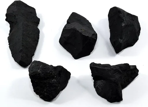 Vista 4 de HQRP Shungita negra careliana áspera, minerales crudos, piedra de agua, especímenes de cristal natural de Rusia, 10