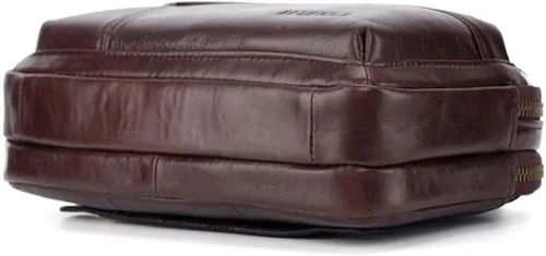 Vista 8 de Hebetag Cartera de cuero para hombre organizador de muñeca