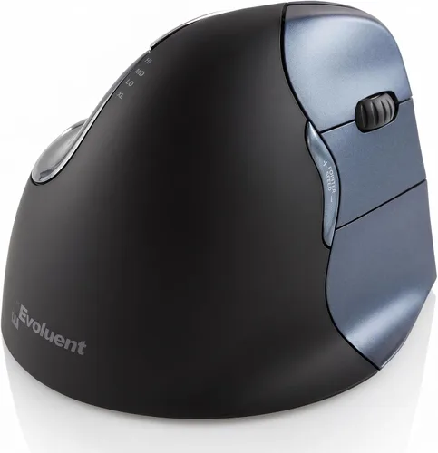 Vista 11 de Evoluent – Inventor de El Ratón Vertical – VM4SW Ratón Vertical Ergonómico Diestro Pequeño Inalámbrico USB, Esculpido para la Comodidad, Reduce