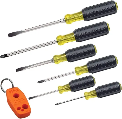 Vista 5 de Klein Tools 80020 Juego de herramientas con alicates Lineman, 3 piezas y Klein Tools 85146 Juego de destornilladores