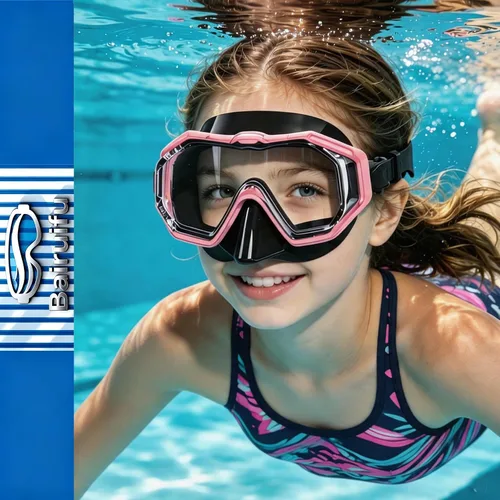 Vista 7 de Kids Swim Goggles 4‑16, 3‑Window Shatter‑Resistant Anti‑Fog, 180‑Degree Panoramic View with Nose Cover