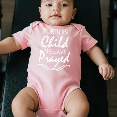 Vista 4 de Para este niño hemos rezado monos religiosos para bautizo