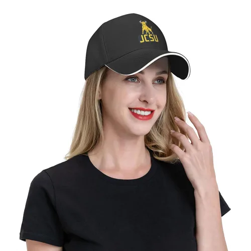 Vista 8 de Johnson C Smith University Logo Sandwich Gorra Unisex Clásico Gorra de béisbol unisex ajustable Casquette Dad Hat