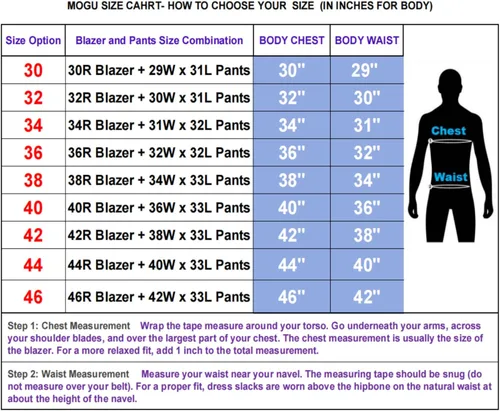 Vista 4 de MOGU Traje ajustado de 2 piezas para hombre, para baile de graduación, negocios, boda, baile (chaqueta de traje + pantalones)