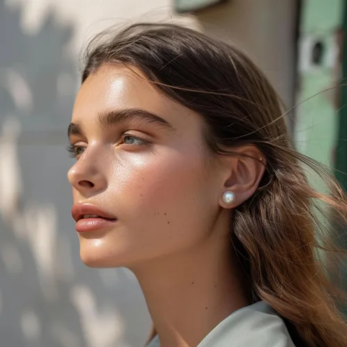 Vista 25 de YAMI Black/Grey/White Pearl Earrings, Real Cultured Pearl, 925 Sterling Silver Stud Earrings Plated with 18K Gold, Classic & Elegant Jewelry Gifts