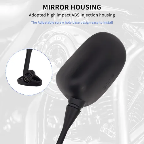 Vista 2 de AHL Espejos retrovisores 88110-MBW-023 88120-MBW-023 compatibles con Honda CBR600 CBR600RR CBR1000 CBR1000RR/CBR600RR F5 2003-2006/CBR600 CBR600F4i