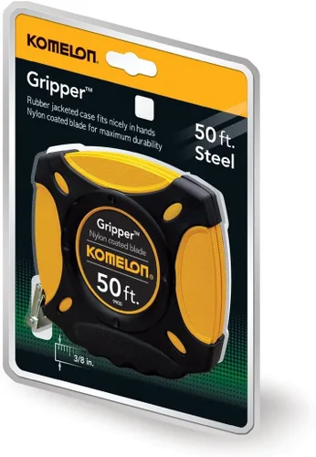 Vista 2 de Komelon 9905 Gripper - Cinta métrica de acero larga, caja cerrada, 50 pies