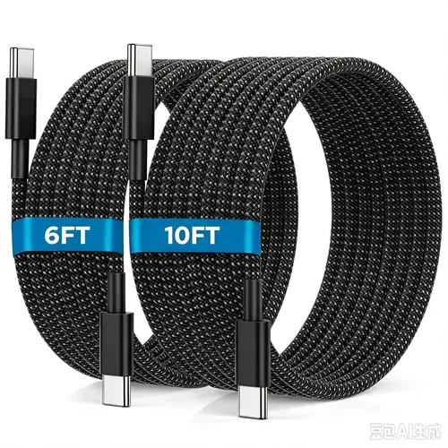 Vista 10 de Cable Carplay de coche para iPhone 17 16 15 Pro Max Plus, paquete de 4 [2x3.3 pies+2x6 pies] Cable Apple USB A a USB C para iPhone 17 16 15 Pro Max