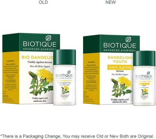 Vista 9 de Biotique Bio Dandelion Visibly Ageless Serum Para Todo Tipo de Piel, 1.4 fl oz