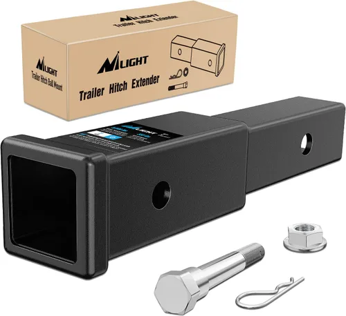 Vista 29 de Nilight Adaptador extensor de receptor de enganche de remolque, reductor de adaptador de enganche de 1-1/4 a 2 pulgadas, convertidor de manguito