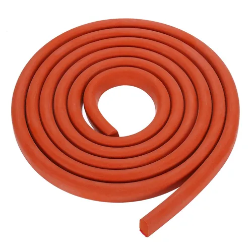 Vista 10 de uxcell Varilla de espuma de 3.28 pies, relleno de junta sólida en forma de D de 0.24 x 0.24 pulgadas, tira de sellado de espuma para protector