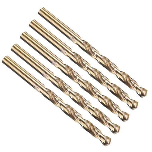 Vista 209 de PATIKIL Broca Jobber de 0.039 in, vástago recto M35 cobalto 5% acero de alta velocidad 135° acabado dorado para metal duro de acero inoxidable - 2
