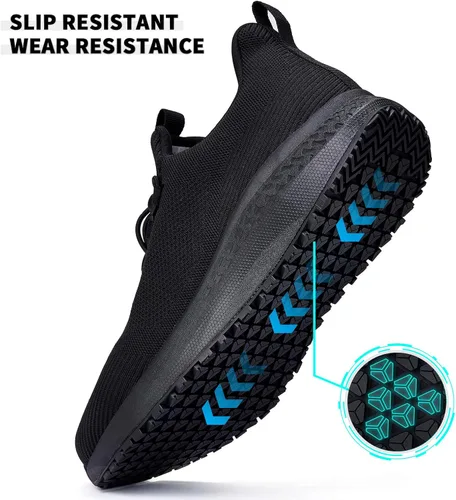 Vista 3 de AEHAO Non Slip Shoes for Men Food Service, Waterproof Work Shoes Restaurant,Slip On Resistant Sneakers, Breathable, Lightweight Walking Shoes for