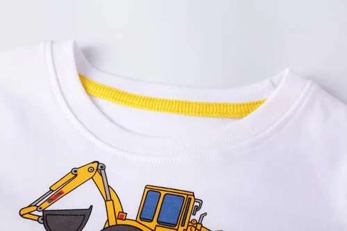 Vista 3 de Conjunto corto de ropa de verano para niños pequeños, de algodón Bs20-tz51