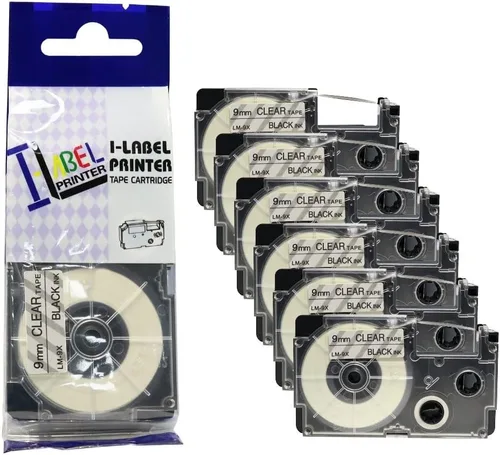 Vista 3 de LW cintas compatibles 3/8" Series label-it cintas, Negro y azul