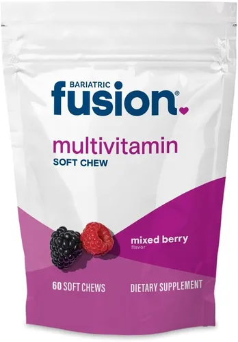 Vista 11 de Bariatric Fusion Multivitamínico bariátrico suave con sabor a fruta de cereza y piña para pacientes poscirugía bariátrica, incluyendo derivación