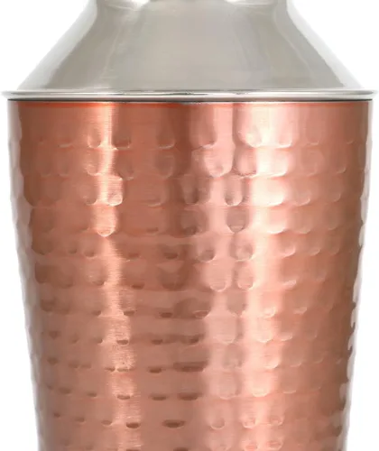 Vista 4 de Cook Pro Inc. - Mezclador de cóctel de acero inoxidable de 27 onzas, cobre