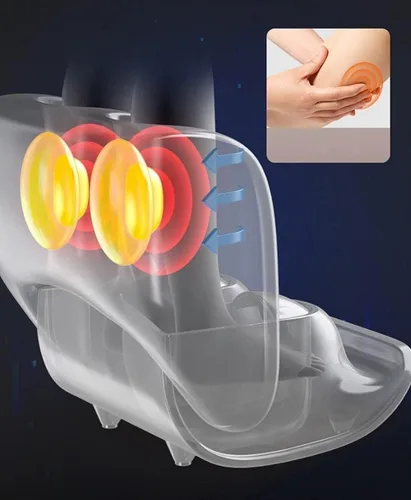 Vista 6 de TOEWOE Masajeador de pies con calor, masajeador Shiatsu de pies y pantorrillas, masajeador de pies de amasamiento profundo para aliviar el dolor