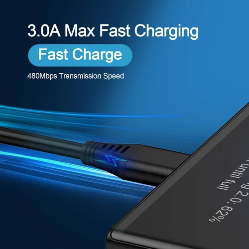 Vista 2 de Cable USB C retráctil, paquete de 2 cables de carga rápida USB-C a tipo C de 3 pies para automóvil, cable de carga USB-C para Samsung Galaxy S26 S25