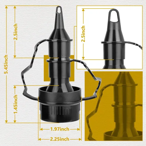 Vista 4 de N434868 Boquilla de aire para DeWalt DCE100B (tipo 1) 20v DCE100M1 (tipo 1) 20v DCE100M1 20V DCE100M1-CA DCE100B 20V DCE100B-CA soplador de hojas