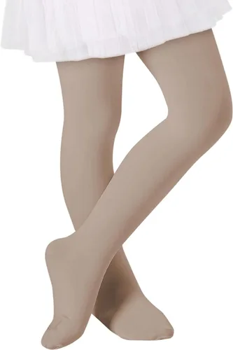 Vista 8 de Century Star Mallas de ballet para niñas pequeñas con pies opacos 00 1 paquete blanco
