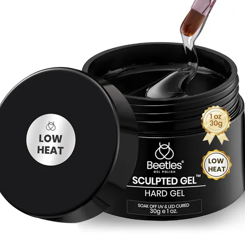 Vista 36 de Beetles Kit de Gel Duro para Uñas Clásico Neutro 3 Colores 9 en 1 Extensión de Uñas Esculpido de Alta Dureza para Profesionales de Salón Gel