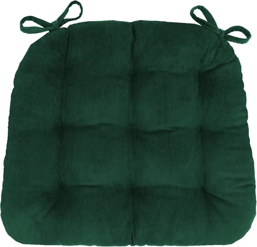 Vista 10 de Barnett Home Decor Almohadillas para silla de comedor con lazos - Bethanne Azul Floral Tamaño Mediano 16.5 x 18 - Cojines para silla Windsor