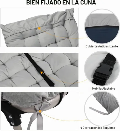 Vista 3 de REDCAMP Folding Cot Pads for Sleeping Extra Thick, Soft Comfortable Velvet & Corduroy Cotton Camping Cot Mattress Pad for Backpacking Hiking, Black