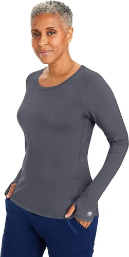 Vista 7 de Healing Hands Cómoda camiseta médica de manga larga para mujer 5051 Mackenzie