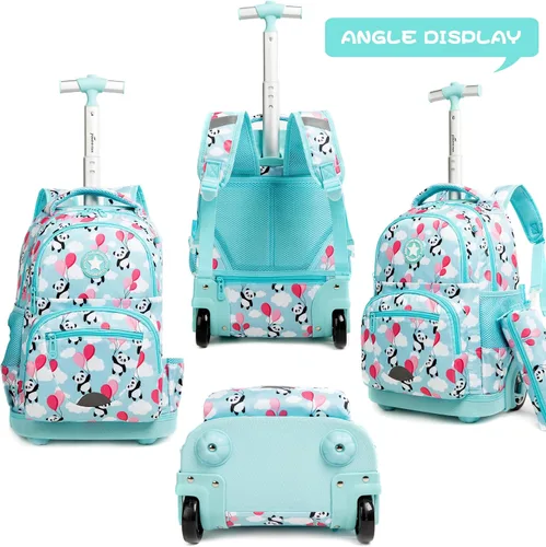 Vista 3 de Mochila con ruedas de 16 pulgadas para niños y niñas