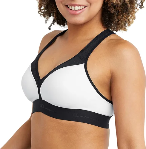 Vista 3 de Champion Womens Racerback Sports Bra Moisture-Wicking Athletic Sports Bra with Moderate Support