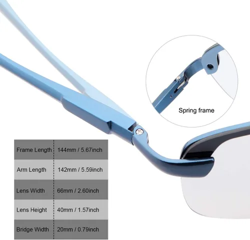 Vista 3 de YIMI Gafas de sol fotocrómicas polarizadas para hombres y mujeres deportes al aire libre conducción antirreflejos UV400 protección z87 gafas