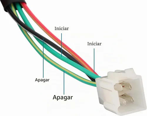 Vista 3 de GOOFIT Botón universal de interruptor de faro delantero de montaje en manillar derecho de 7/8 pulgadas con interruptor de encendido de repuesto