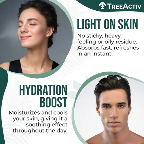 Vista 4 de Spray facial para acné, 4 onzas líquidas en aerosol facial con hamamelis, ácido salicílico para pieles propensas al acné y grasas, para acné