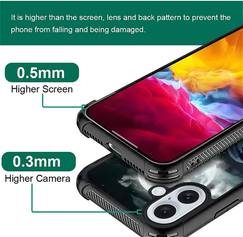 Vista 730 de Funda compatible con iPhone 15, diseño de elefantes africanos, diseño increíble a prueba de golpes, antiarañazos, carcasa trasera de policarbonato