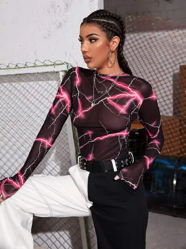 Vista 3 de SweatyRocks Crop para mujer, Negro 12