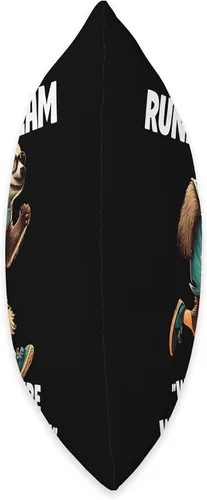 Vista 2 de Sloth Funny Designs Sloth Team Fitness - Almohada divertida con eslogan de correr, 16 x 16 pulgadas, multicolor