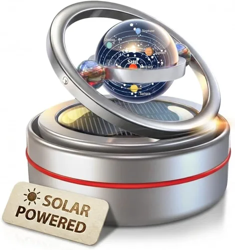 Vista 13 de Girador solar para salpicadero, difusor cinético para decoración de automóvil, accesorios automotrices con temática espacial, intercambio de regalos