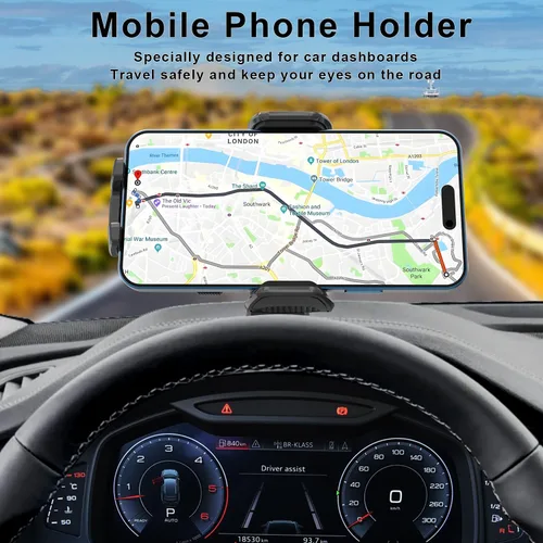 Vista 4 de Cellet Soporte para tablero de automóvil, soporte para teléfono inteligente 3M, soporte para teléfono celular compatible con iPhone 16 Pro Max