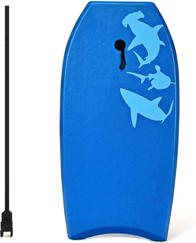 Vista 8 de IRONMAX - Tabla de surf ligera de 37/41 pulgadas con correa de muñeca, núcleo de EPS, cubierta XPE y parte inferior lisa de polietileno de alta