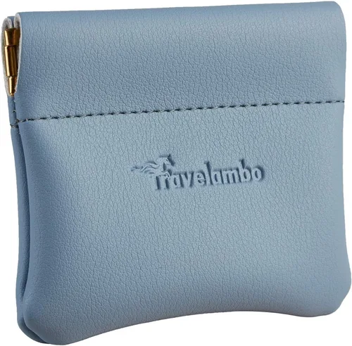 Vista 16 de Travelambo Monedero de piel a presión para hombre y mujer 01 Vintage Negro