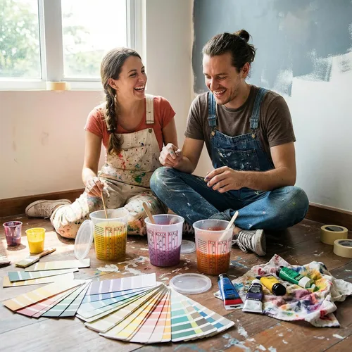 Vista 7 de Yesland Paquete de 30 tazas de mezcla de pintura con tapas, 32 onzas de pintura de plástico y vasos de mezcla epoxi con proporciones de mezcla